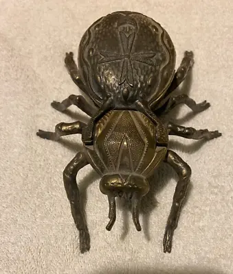 Brass Beetle Spider Bug Ashtray Italy Italian Mod Dep E Brev VINTAGE • $164.99