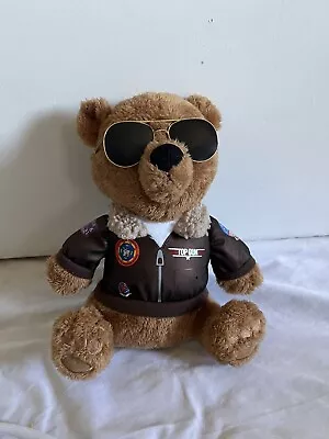 Top Gun Musical Teddy Bear Plush 10  Maverick Aviator Jacket Danger Zone Works • $6