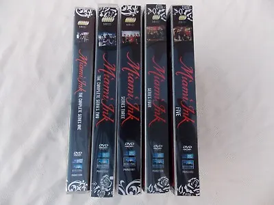 Miami Ink Complete Seasons 1-5 DVD Box Sets - Tattoo Reality TV Show  • £10