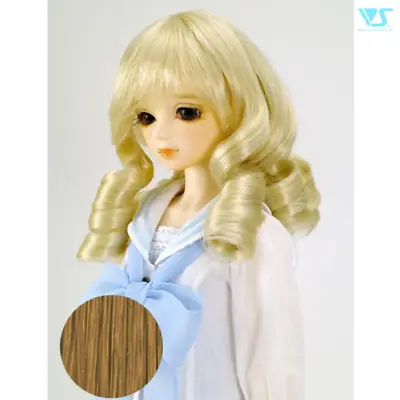 BJD 1/3 Volks Super Dollfie SD W-112 16T Vertically Curled Hair Cream 9/10 • $29.95