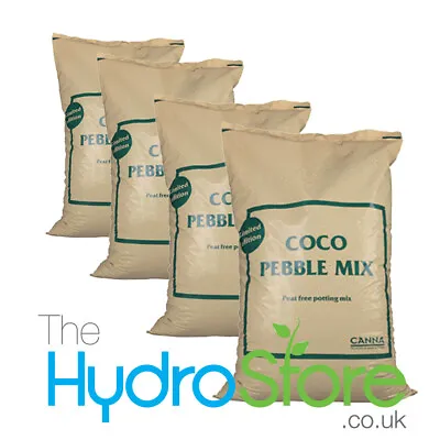 £78 • Buy Canna Coco Pebble Mix 50 Litres 60/40 Growing Media Soil Coir Clay Balls 4 BAGS