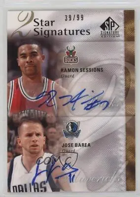 2009-10 SP Signature Edition 2 Star Signatures /99 Ramon Sessions JJ Barea Auto • $115.24