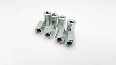 £8.99 • Buy Threaded Rod Bar Stud Hexagon Hex Connector Nut Zinc Long Nuts Bzp M6 To M10