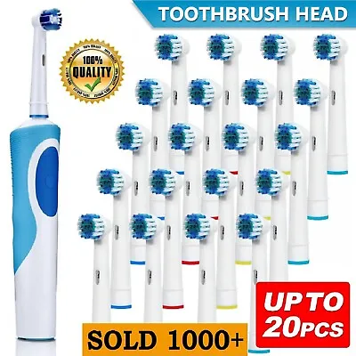 20X Electric Toothbrush Heads Compatible For OralB Replacement Brush Dual Clean • $10.99