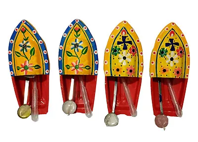£17.09 • Buy 4pcs. Hand Painted Flower Design Pop Pop Putt Putt Nav Steam Boat Toy