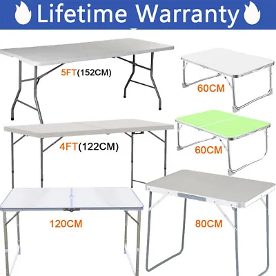 £16.22 • Buy Folding Camping Table Aluminium Picnic Portable Party BBQ Tables Indoor Outdoor