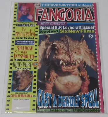 Fangoria Horror Magazine #106 1991 Cast A Deadly Spell Child's Play 3 Body Parts • $15