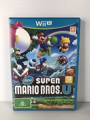 New Super Mario Bros. U - Nintendo Wii U - 2012 - Complete - PAL Free Postage • $22.50