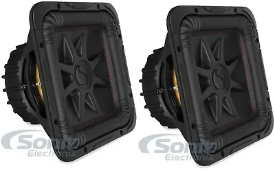 2) Kicker 45L7R104 10  2000W L7R Solo-Baric Dual 4 Ohm Square Car Subwoofer • $439.98