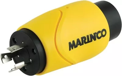 Marinco Straight Adapter 20A Male Lock 30A Female Lock 69-S2030 • $104.09