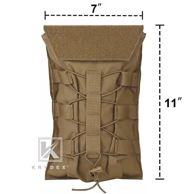 KRYDEX Hydration Carrier Modular Pack Outdoor MOLLE BACK Panel For Tactical Vest • $24.95