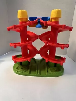 Vintage Fisher Price Double Ramp Race 13” By 13” • $28