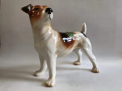 Vintage Melba Ware Jack Russell Terrier Dog Figure Figurine Ornament • £20