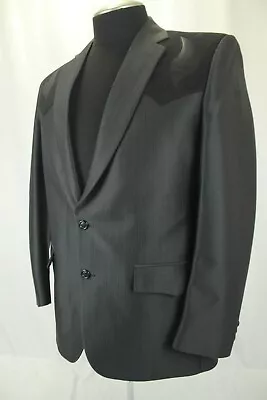 Silverado Western Wear Black Blazer Shiny Tuxedo Blazer Size 42 Vgc! • $50.85