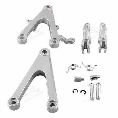 Front Rider Footpegs Bracket Motorcycle Footrest For Yamaha YZF R1 2002 2003 FB • $90.56