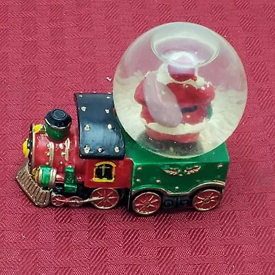 Christmas Santa Claus Train  Mini Snow Globe Vintage  Holiday Xmas Decor • $9.99