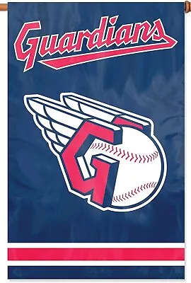 Cleveland Guardians Banner Flag Premium 28x44 Applique Embroidered Double Sided • $38.79