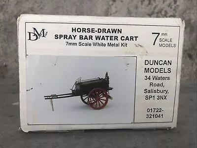 Horse Drawn Spray Bar Water Cart Duncan Model Kit Metal 7mm British O Scale 1:43 • $35.72