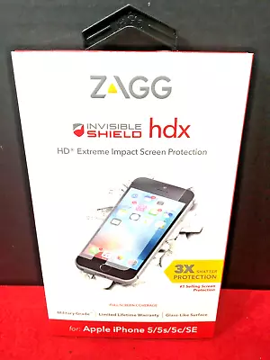 ZAGG Invisible Shield HDX Screen Protector (Apple IPhone 5C/5S) IP5HXS-F00 ✅❤️️✅ • $5.99