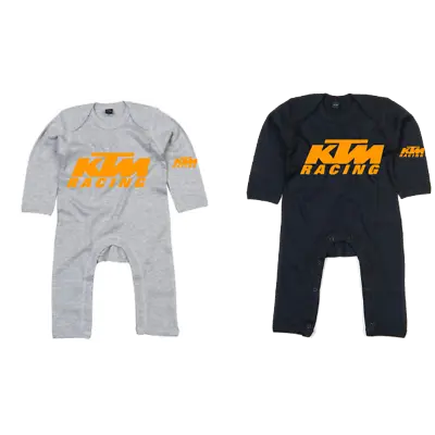 Biker Motorbike Superbikes MotoGP Baby Grow ROMPER Sleepsuit Scram • £14.99