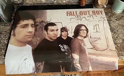 FALL OUT BOY Vintage Rare Old POSTER Early Days Canada? 34” X 24” Near Mint!! • $68.50