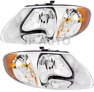 For 2001-2007 Dodge Grand Caravan Voyager Headlight Halogen Set Pair • $91.78