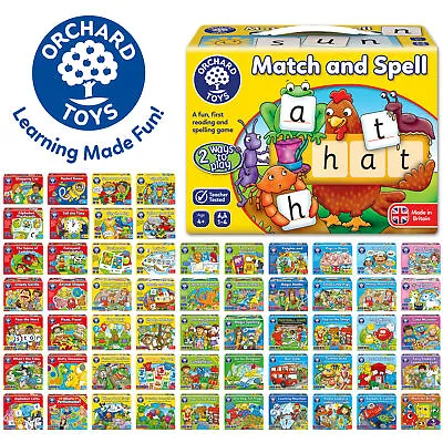 £10.99 • Buy Orchard Toys Educational Games Spelling Counting Maths Matching Jigsaws New