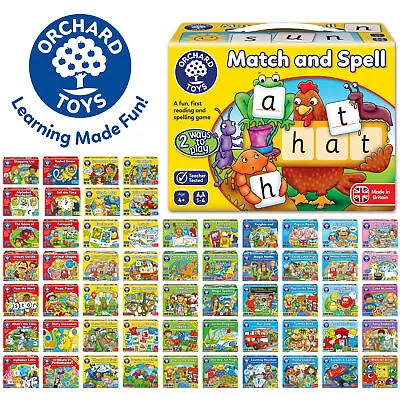 Orchard Toys Educational Games Spelling Counting Maths Matching Jigsaws New • £10.99