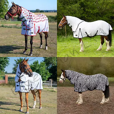 Fly Rug Gallop Horse Pony Combo Mesh Fly Rug Or Turnout Fly Rug Full Neck Cover • £29.95