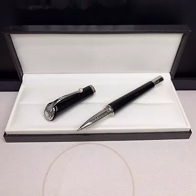 Luxury Muses Monroe Series Bright Black Color+Silver Clip 0.7mm Rollerball Pen • $23.10