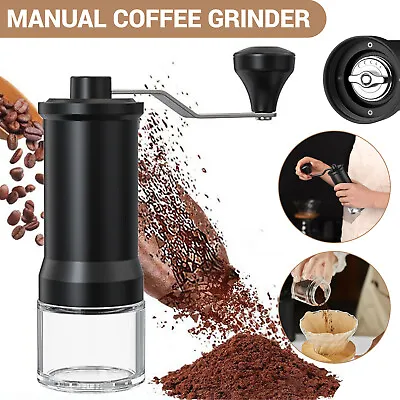 Coffee Mill Manual Coffee Grinder Coffee Bean Grinder Stainless Steel Grinder • £13.99