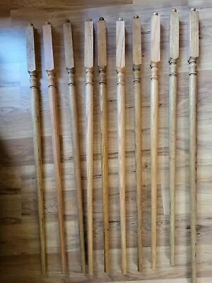 Vintage Lot Of 10 Wooden 35  Stair Spindles/Balusters • $85.49