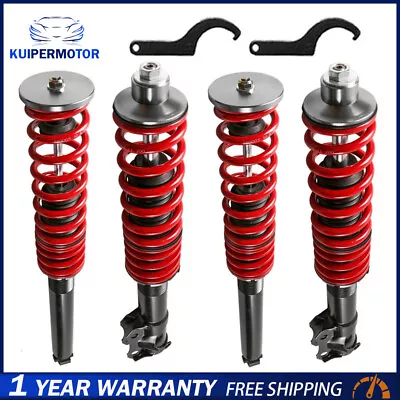 4X Coilover Struts For VW 85-99 Golf Jetta 95-02 Cabrio 90-95 Corrado Adj. New • $181.79