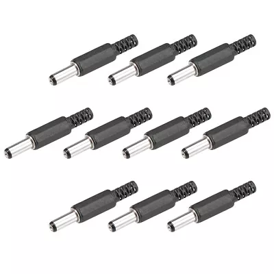 10pcs 5.5mm X 2.1mm Straight Male DC Power Jack Solder Connector Adapter • $12.34