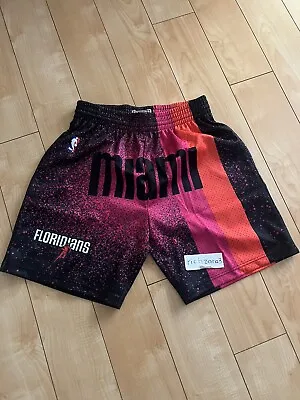 Miami Heat Floridians Mitchell & Ness Swingman Jersey Shorts Mens L • $70