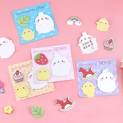 4 Packs Cute Cartoon Animal Rabbit Sticky Note Sticker Gift Label Memo Marker • $8.50