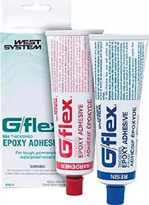 West System 655-8 G/Flex Epoxy Adhesive Two 4.5 Fl Oz. White • $49.95