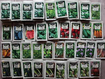 Garden Seed Vault 200+ Packs ORGANIC Seeds Of Change (12/23) VALUE Lot FRESH • $69.99