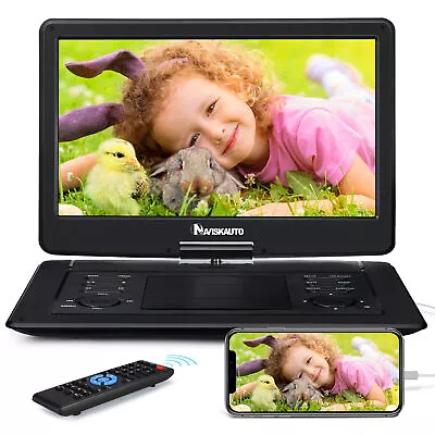 19  Full HD Portable DVD Player W/16  Screen 6 Hrs Rechargeable Battery HDMI USB • $116.99