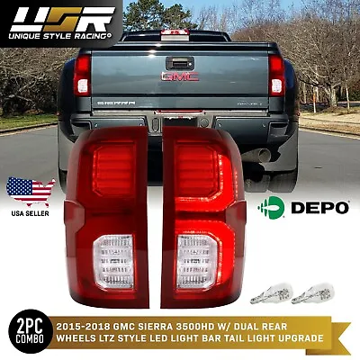 OE LTZ Style UPGRADE Rear LED Bar Tail Light For 2017-18 GMC Sierra Plug N Play • $287.96