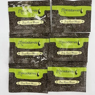 LOT 6 Pack Macadamia Natural Oil Deep Repair Masque Hair Treatment Travel 1 Oz • $17.99