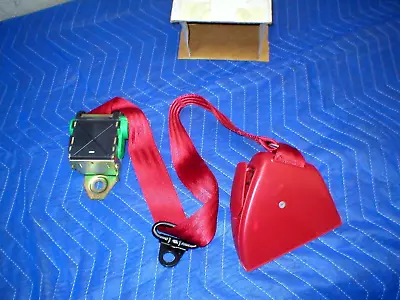 1982-92 Camaro Firebird CONVERTIBLE Front Driver Seat Belt Retractor FLAME RED • $249.95