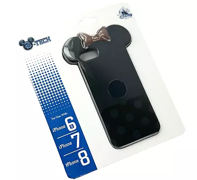 Disney Parks Black Briar Rose Gold Sculpted Bow D Tech IPhone 6s/7/8 Case Cover • $24.47