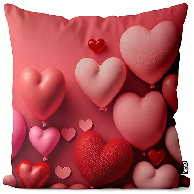 Hearts Love Balloons Birthday Pillowcase Birthday Gift Celebration Decoration • £21.68