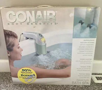 Conair Deluxe Hydro Bath Tub Spa Dual Jet BTS2S Rolling Water Massager NEW NOS • $110