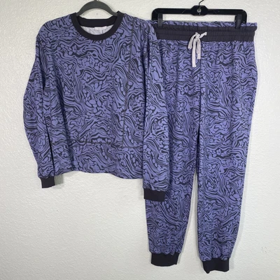 $142.49 • Buy Johnny Was Calme Jogger Set Womens Large Pants Sweater Outfit Comfy Casual NEW