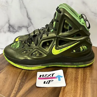 NIKE Hyperposite 2 Poison/Rough Green Volt Basketball Shoes Sneakers Size 10.5 • $83.87