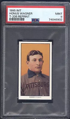 1995 IMT 1909 T206 Honus Wagner  Official Reprint Wagner Estate PSA 9 • $25