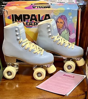 Impala Quad Roller Skates Sky Blue Yellow Women’s 6 With Original Box Beautiful • $59.95