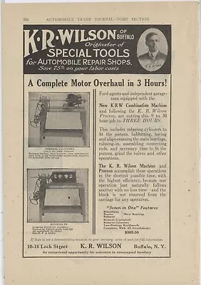 1921 K.R. Wilson Of Buffalo Ad: KRW Overhaul Machine - Buffalo New York • $17.76